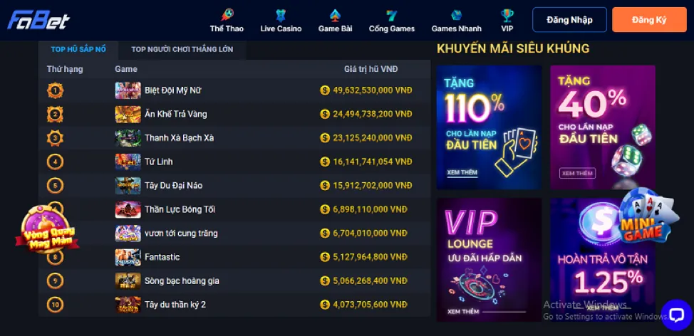 Hướng dẫn nạp tiền vào tài khoản f1680 cổng game